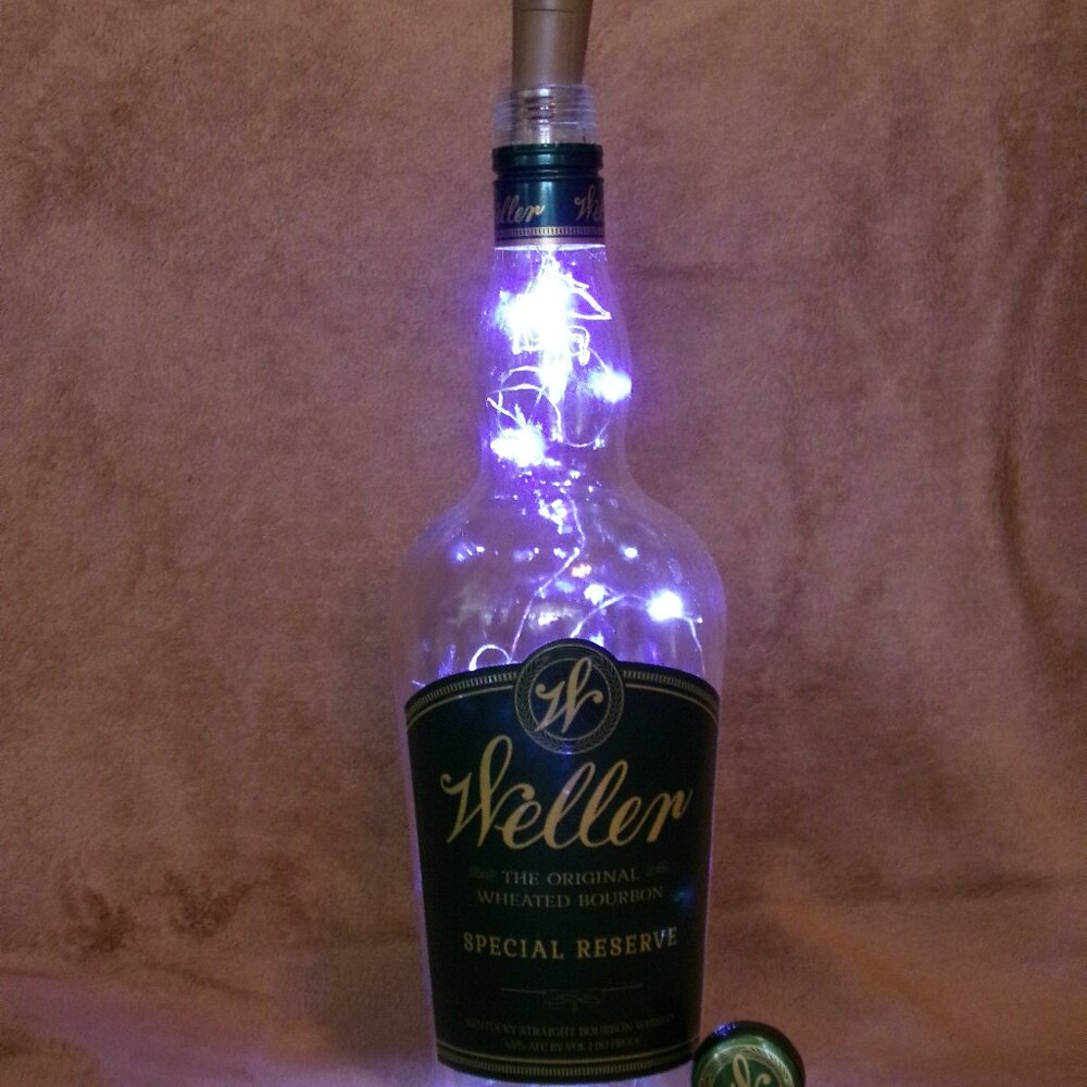 Decorative Weller Special Reserve Bourbon Bottle w/Lights